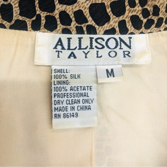 Allison Taylor Animal Print Silk Jacket - Picture 14 of 16